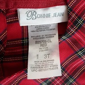 Bonnie Jean Dresses - Bonnie Jean Red Plaid Dress Bonnie Jean Dresses - Bonnie Jean Red Plaid Dress